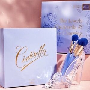 Disney Cinderella Makeup Brush Set - Blue and Gold